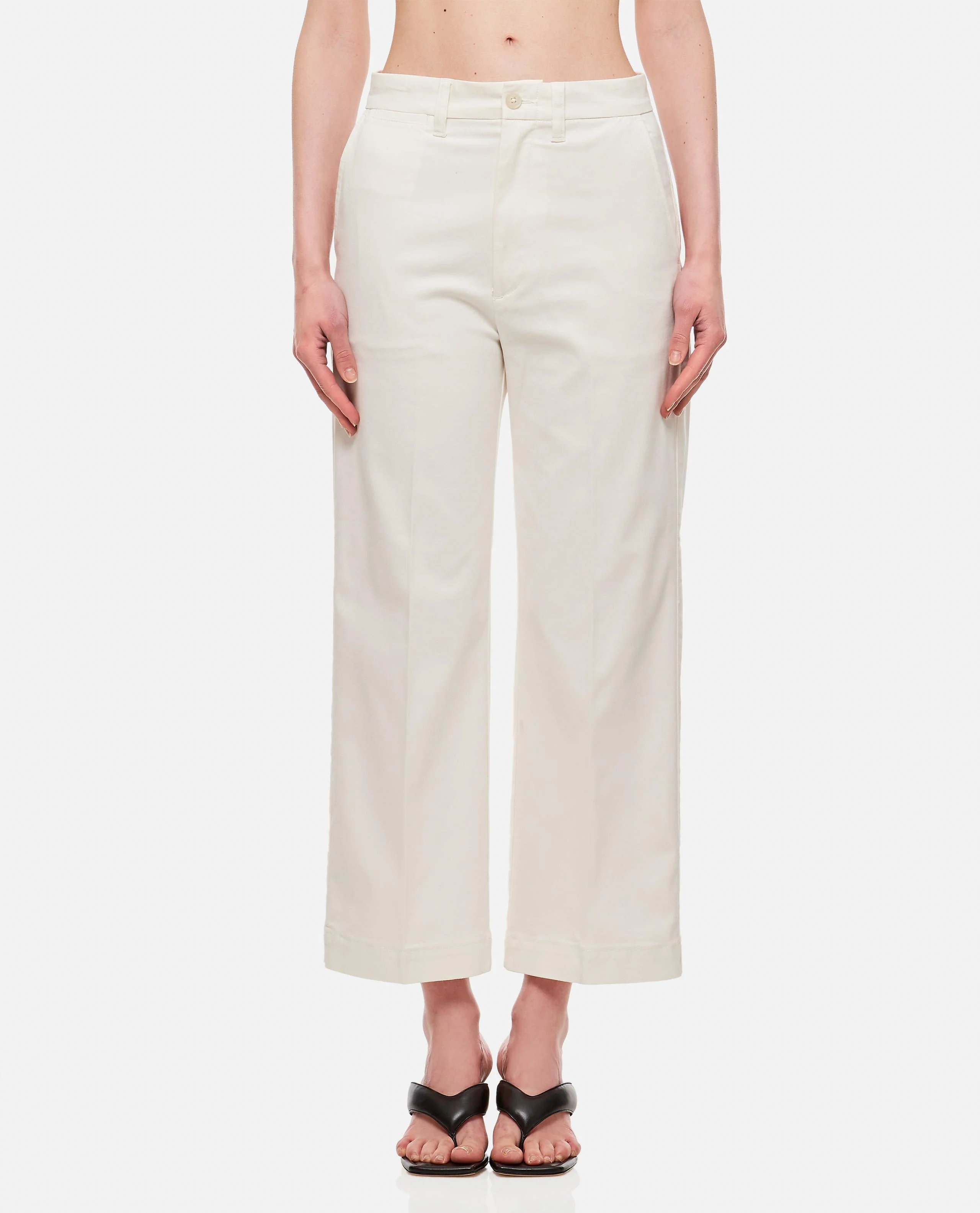 PANTALONI CHINO A GAMBA LARGA