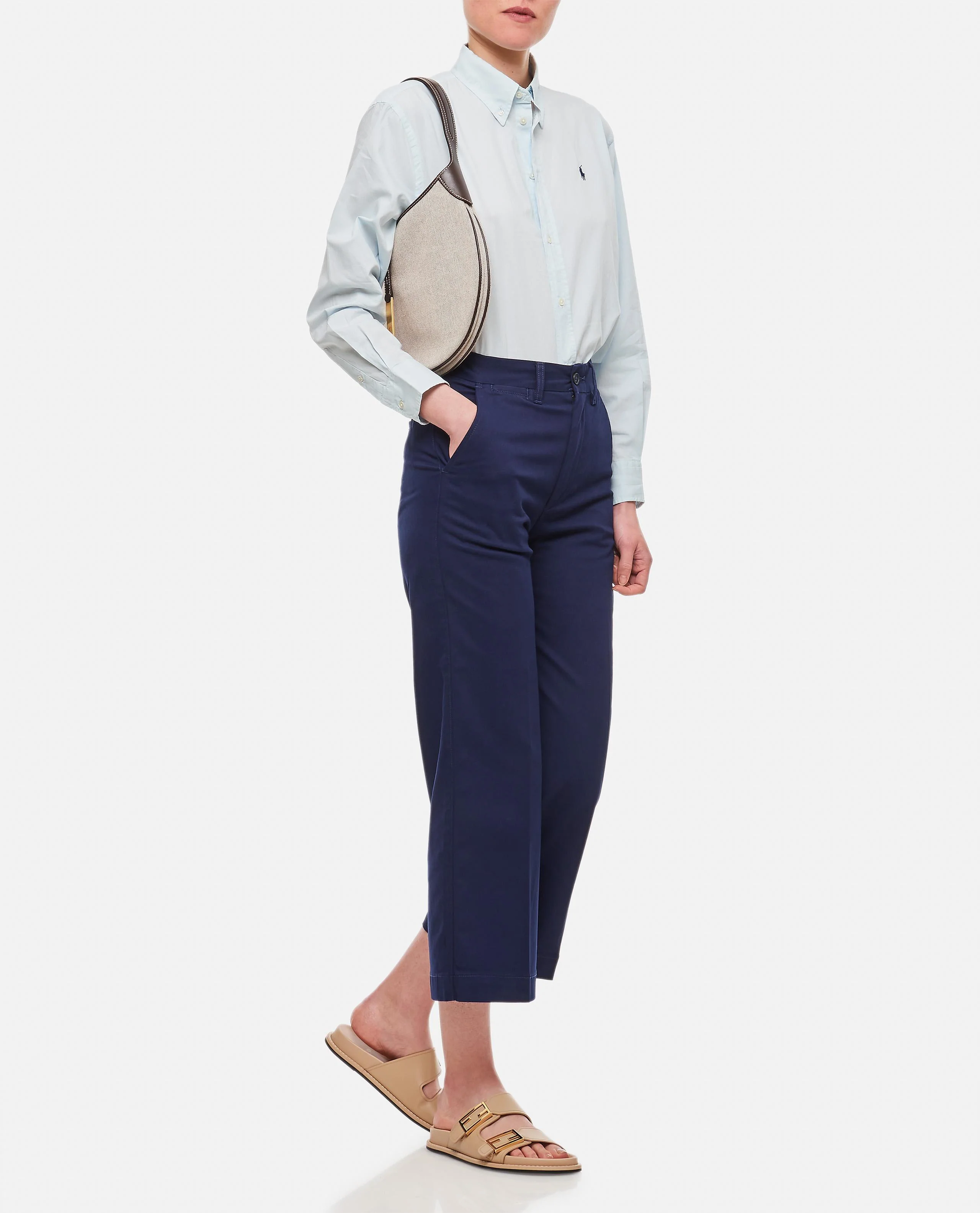 PANTALONI CHINO A GAMBA LARGA - Image 2