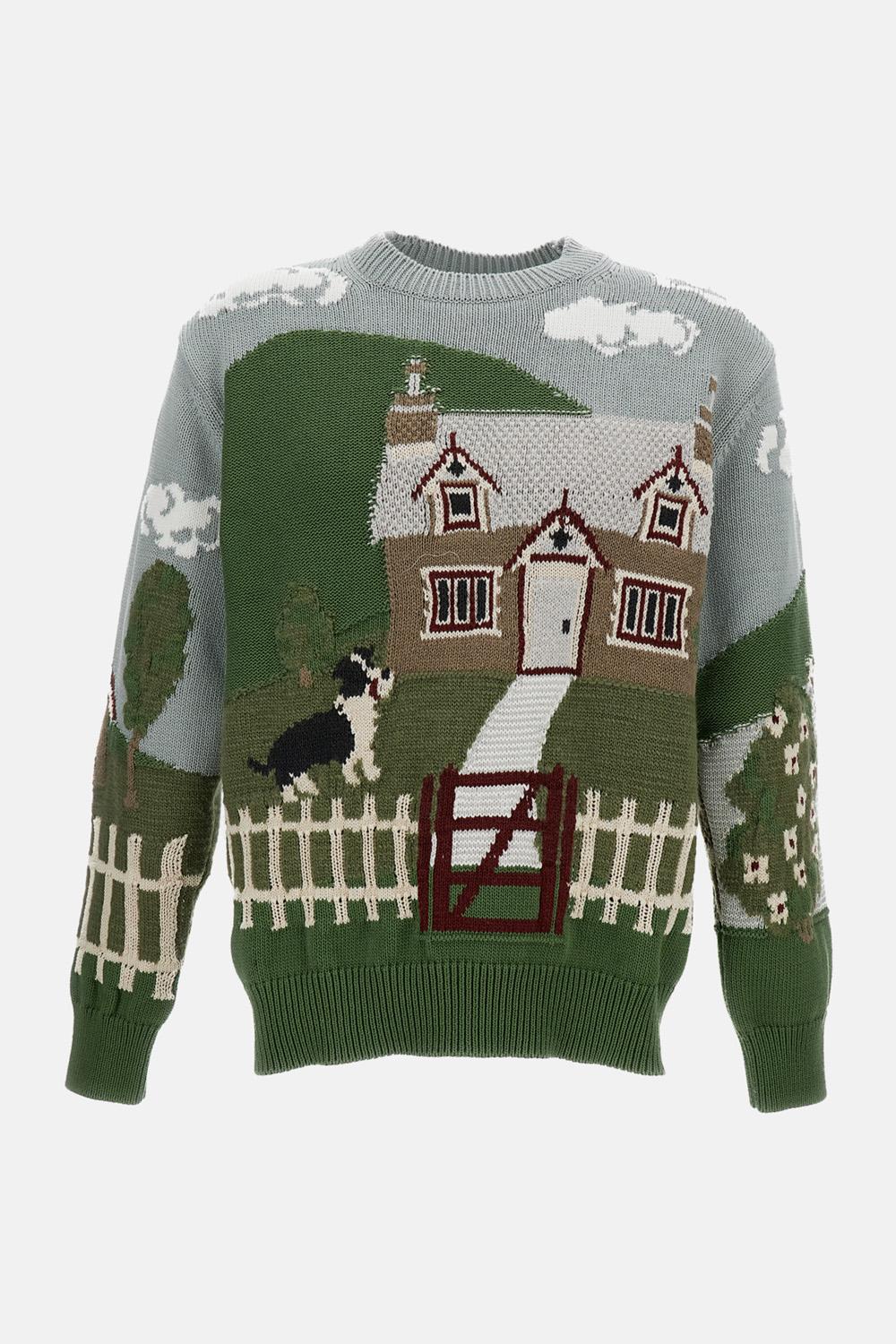 PULLOVER IN MAGLIA RICAMATA