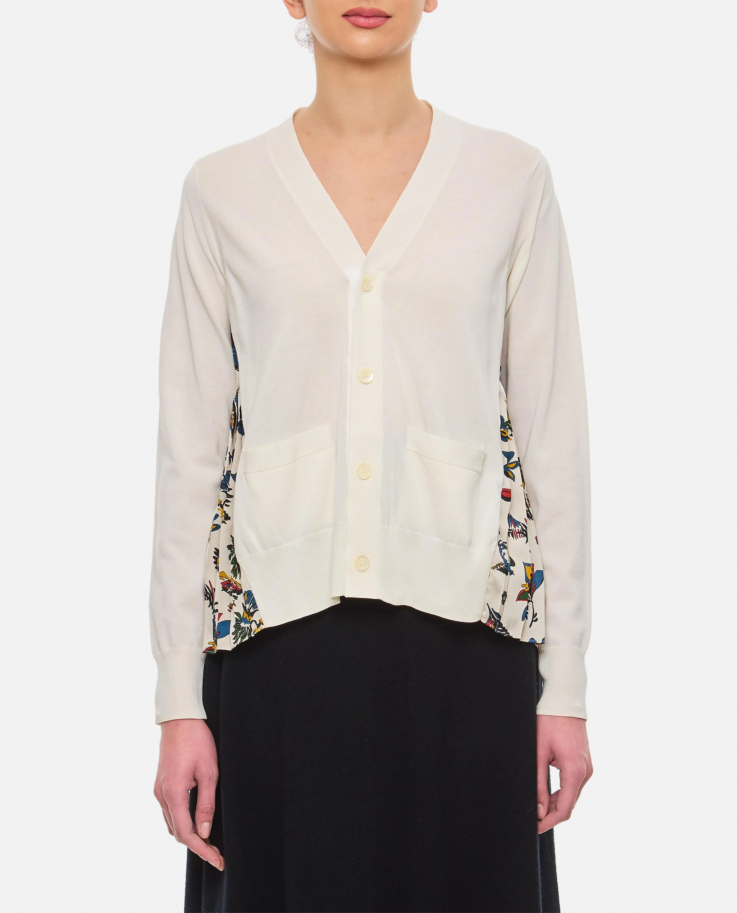 CAR RACE / TROPICAL PRINT CARDIGAN