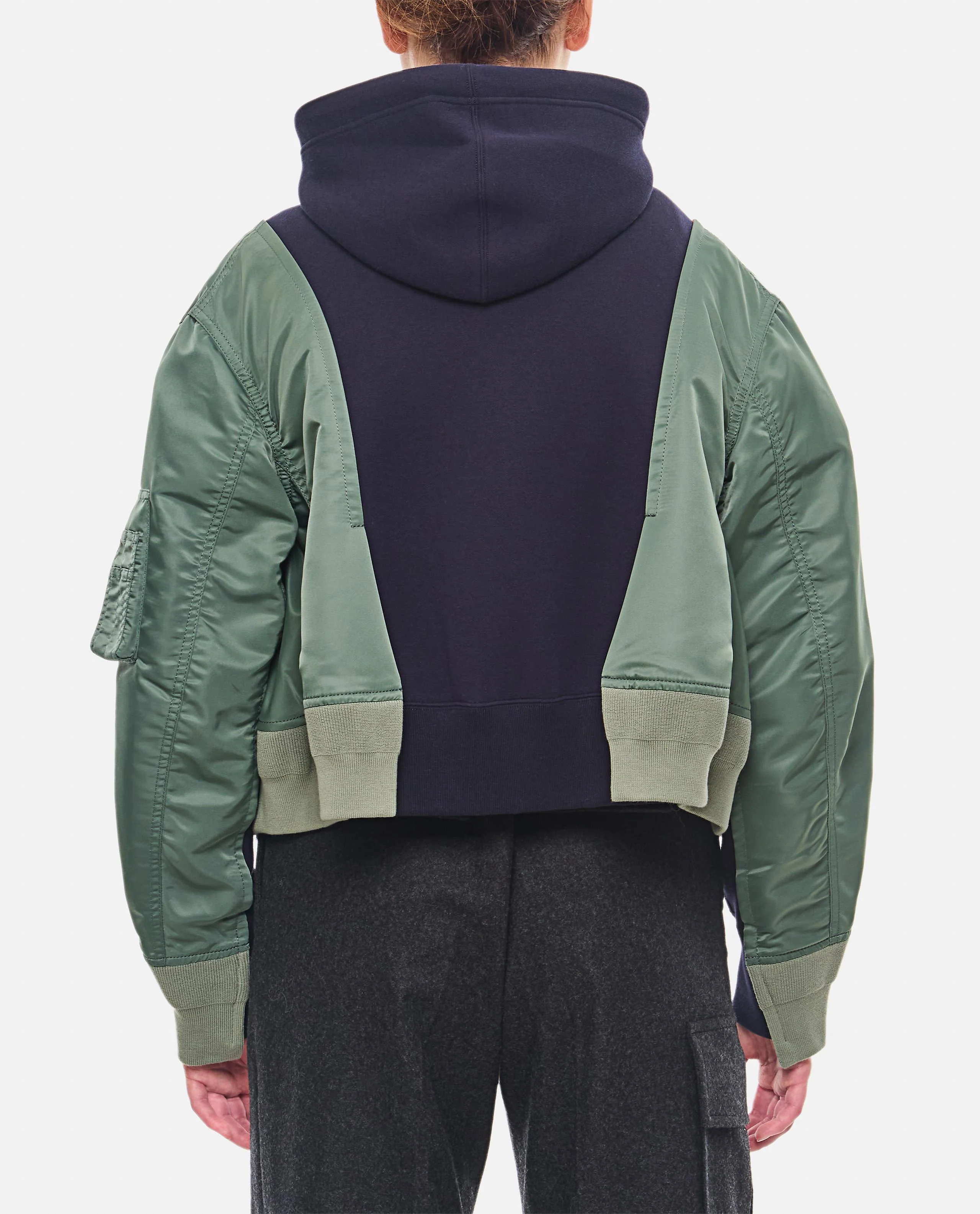 FELPA CON ZIP IN NYLON - Image 3
