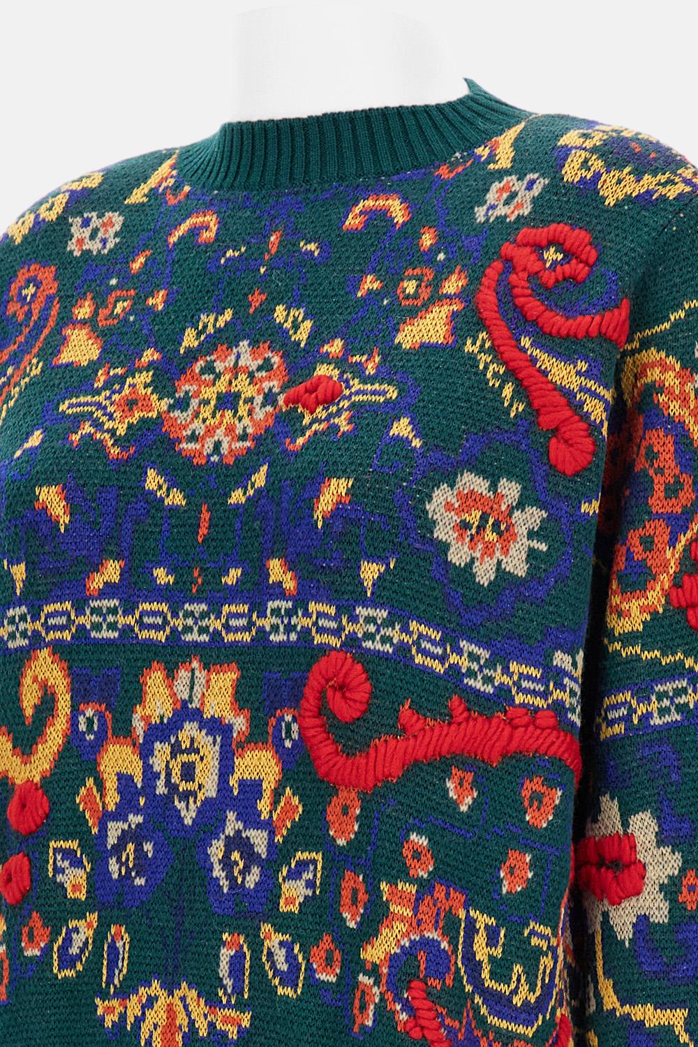 PULLOVER FLOREALE JACQUARD - Image 3