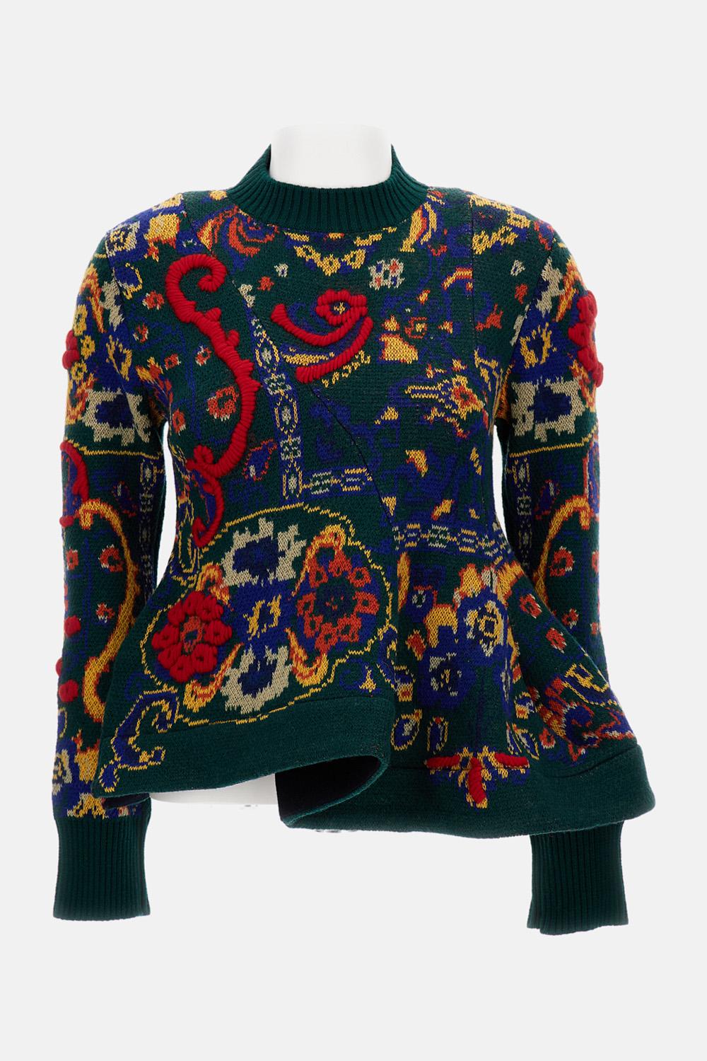PULLOVER IN JACQUARD FLOREALE - Image 2