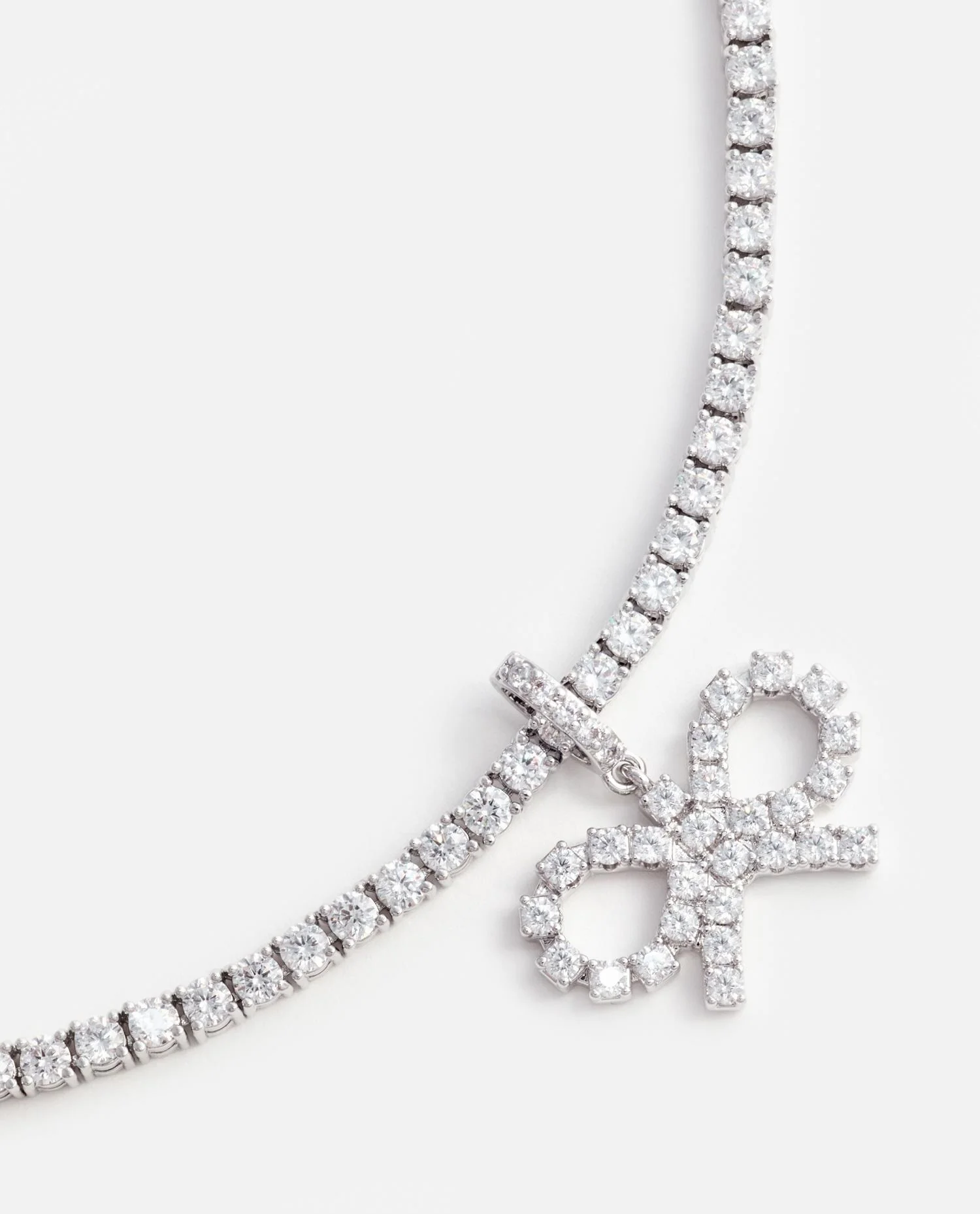 COLLANA FIOCCO CON CRISTALLI - Image 2