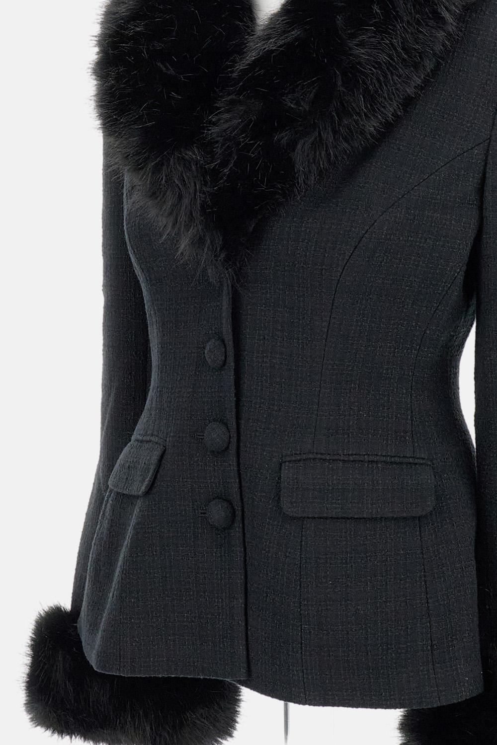 GIACCA IN PELLICCIA BOUCLE' - Image 3