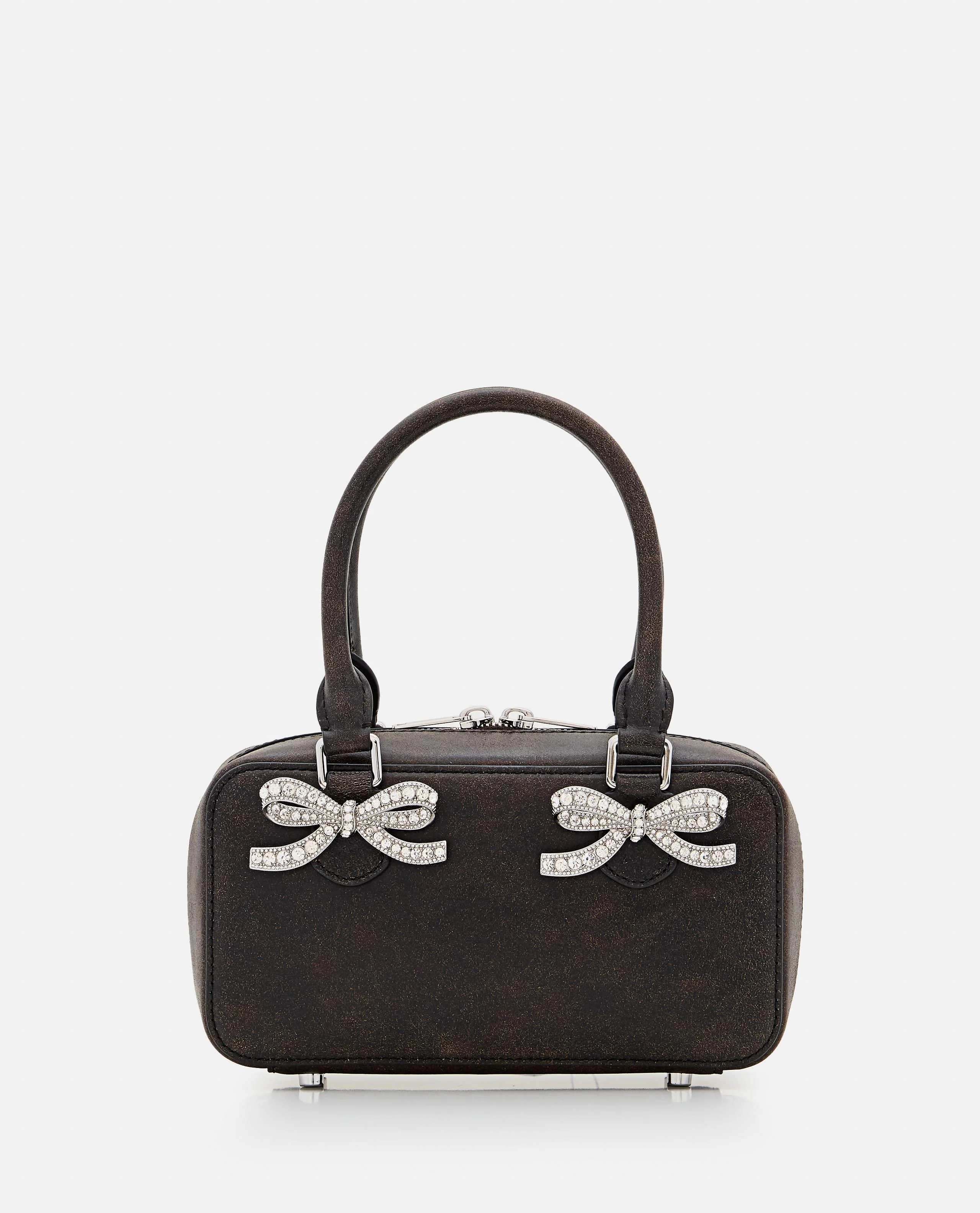 MINI TOTE BAG IN PELLE NERA