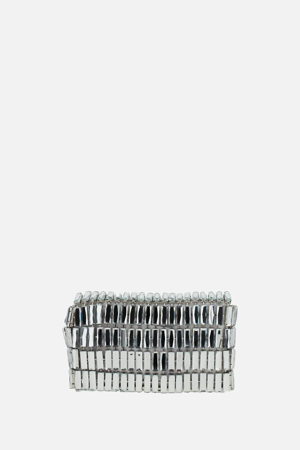 SILVER CRYSTAL BOW MINI SHOULDER BAG - Image 5