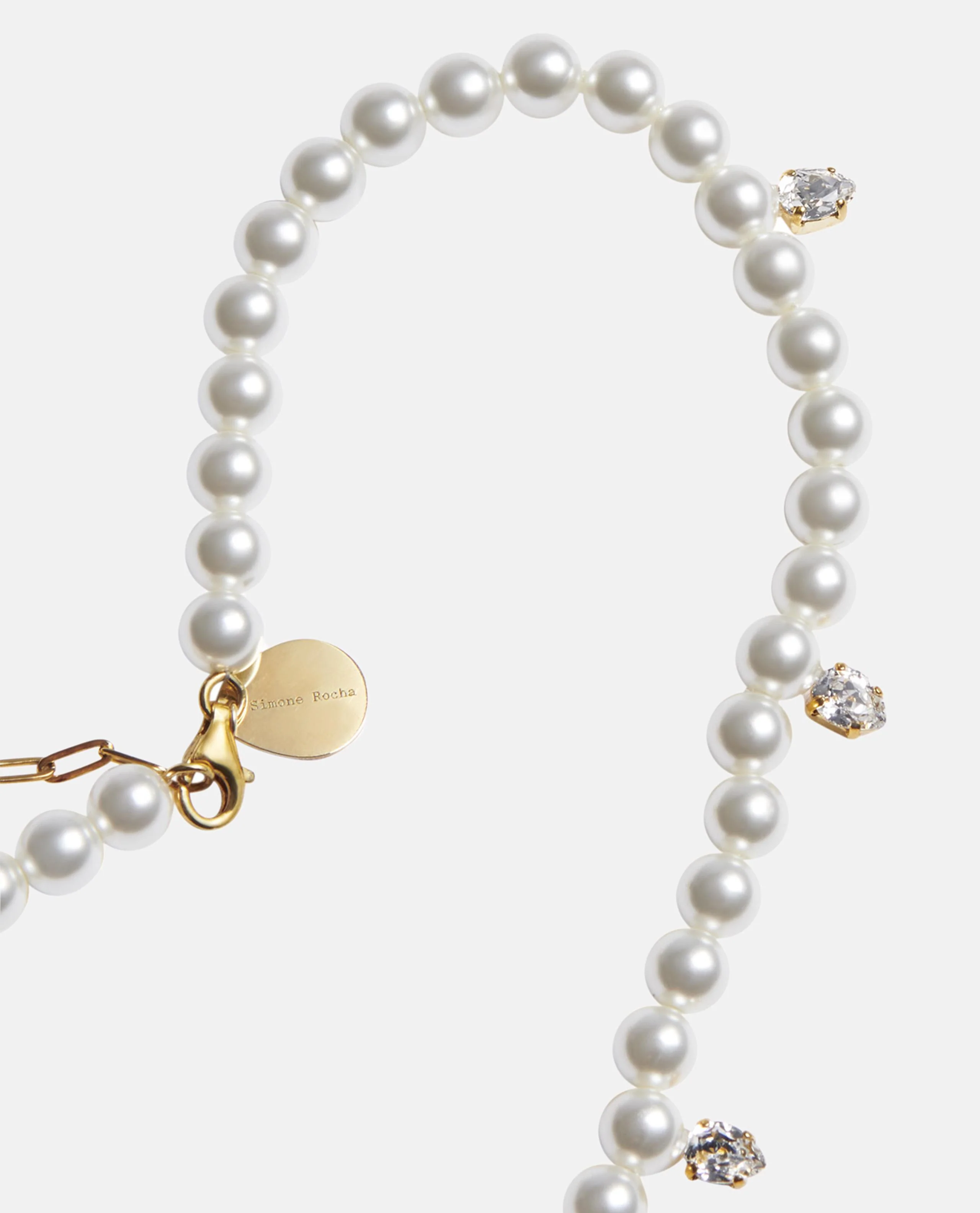 COLLANA GIROCOLLO CON PERLE E CRISTALLI - Image 2