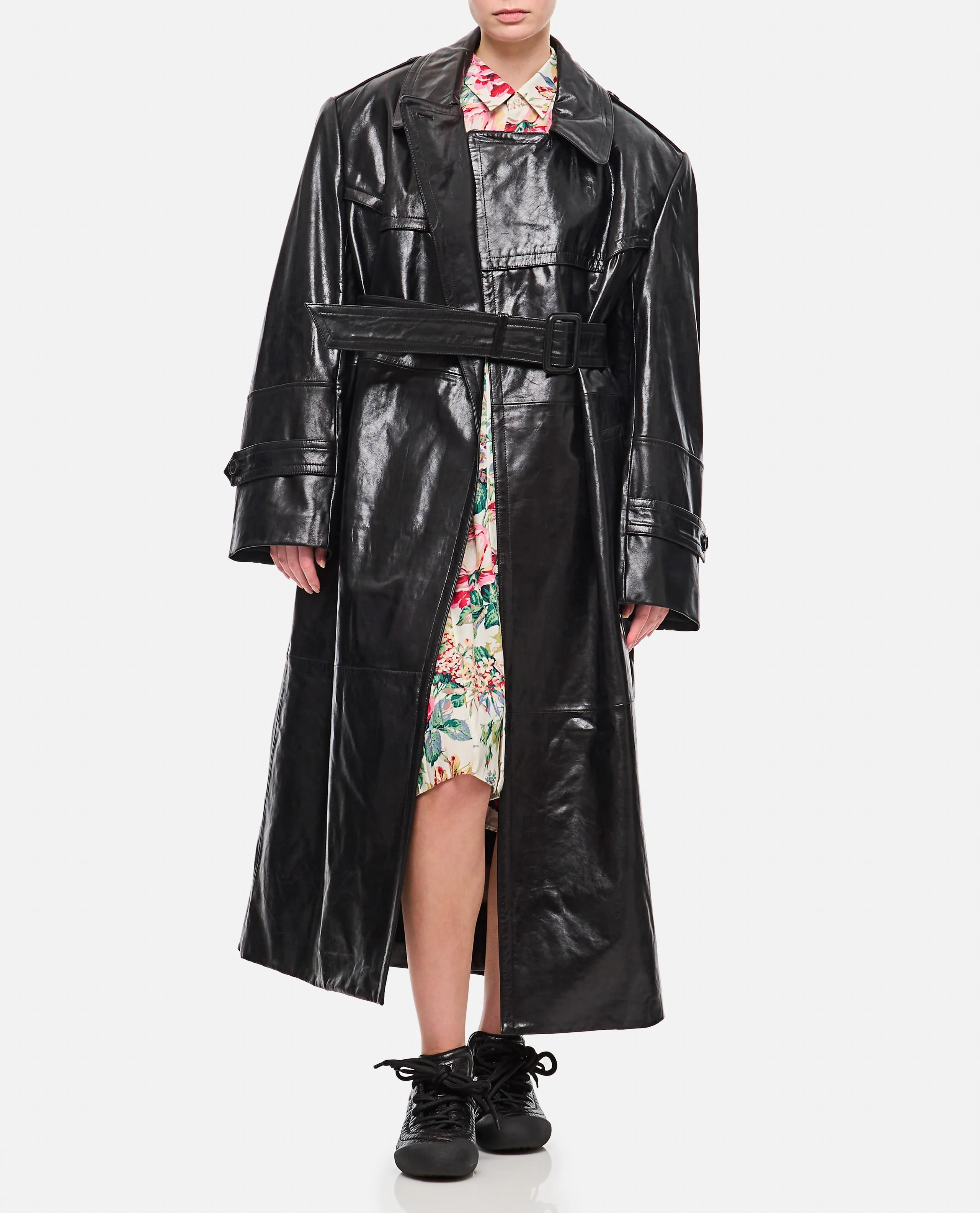 ALFEO TRENCH IN PELLE - Image 2