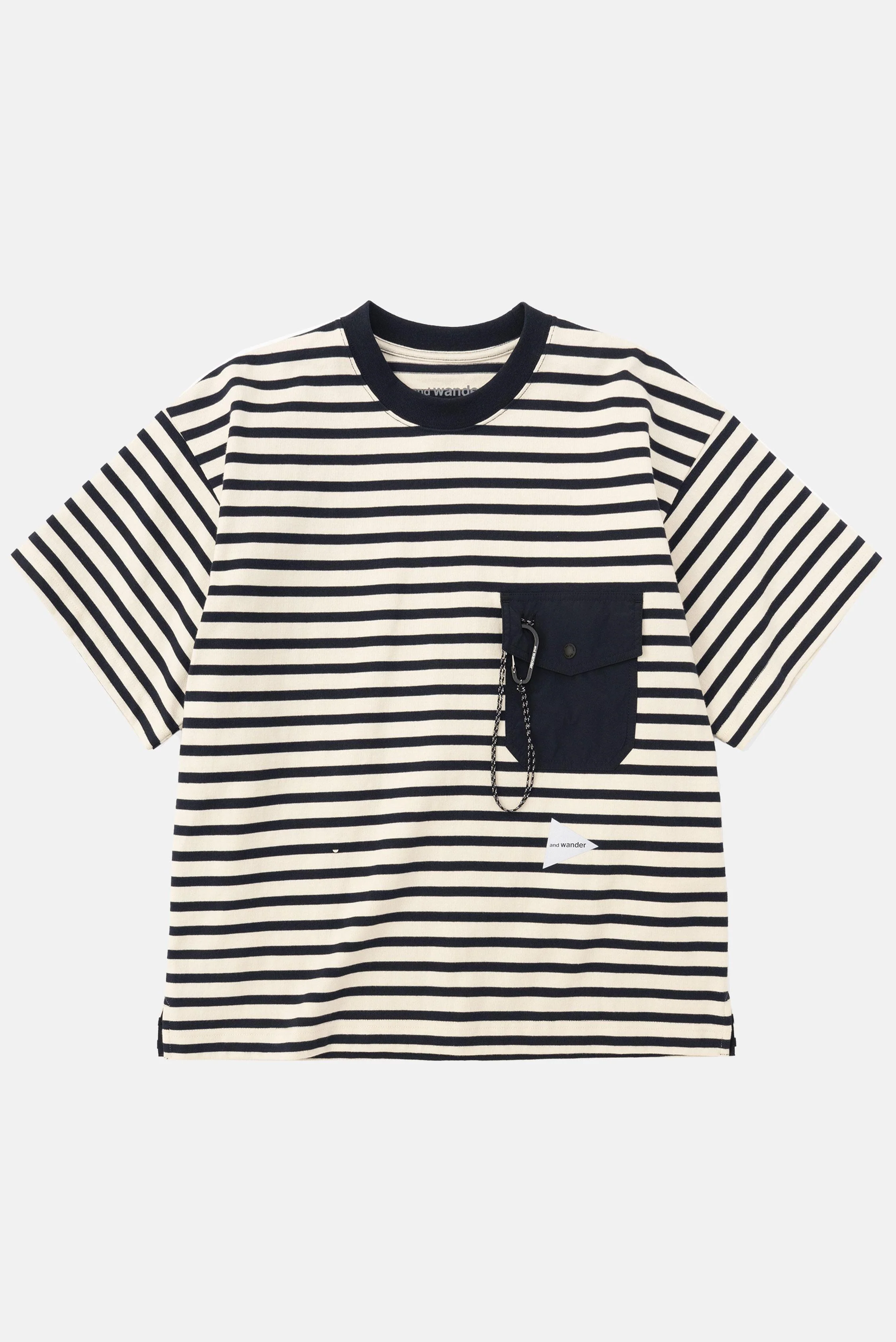 T-SHIRT A RIGHE CON TASCHINO