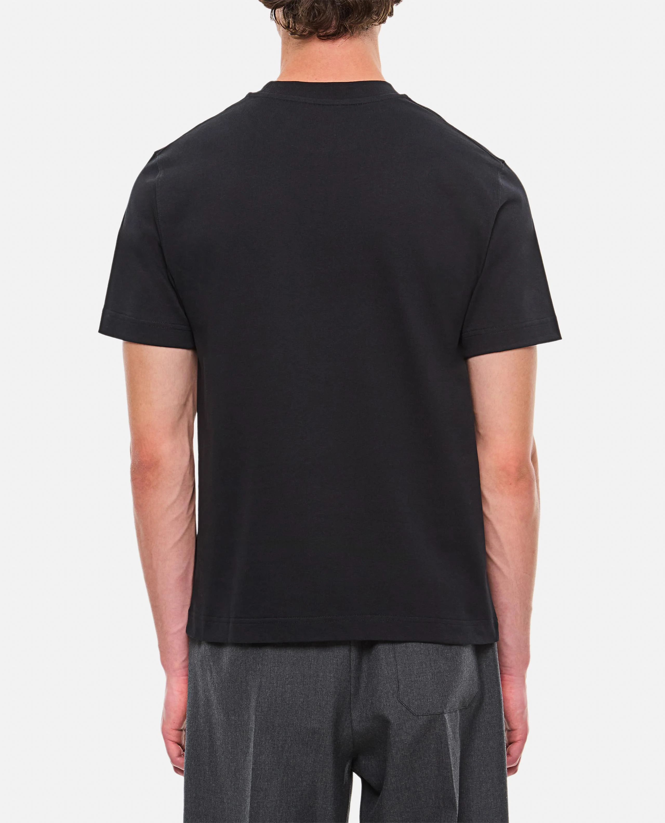 T-SHIRT LOGO GROS GRAIN IN COTONE - Image 3