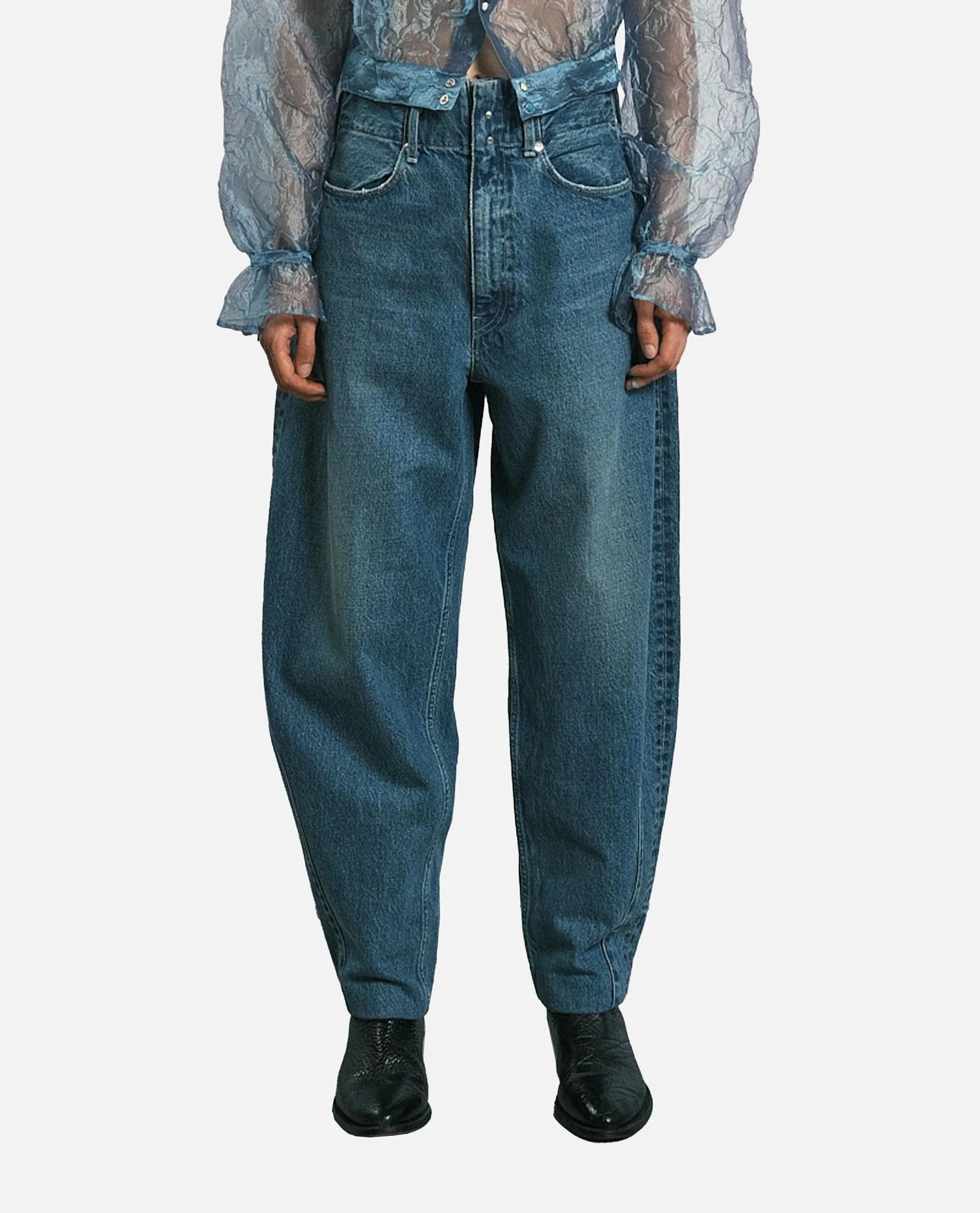 TAPERED JEAN TROUSERS