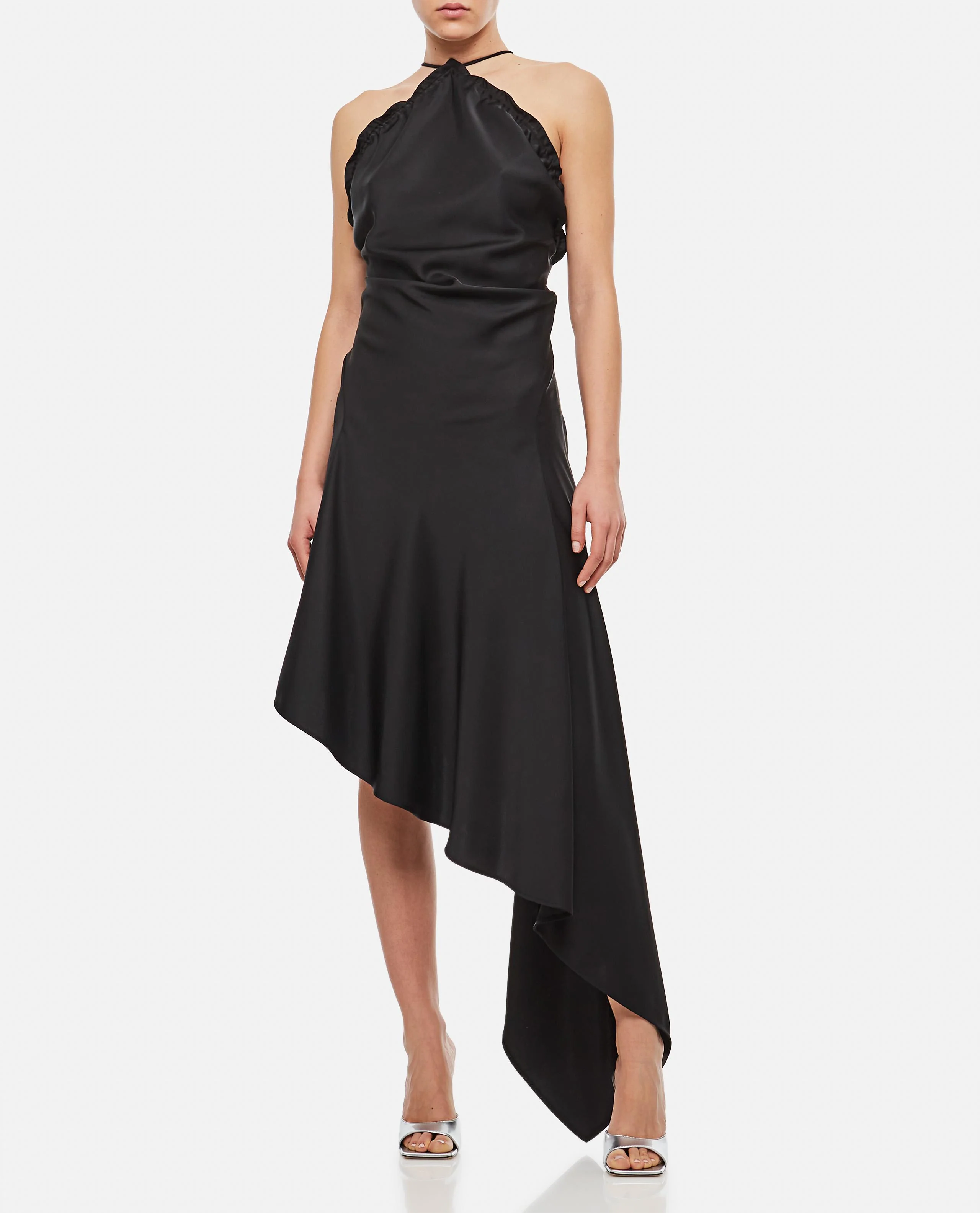 ABITO ASIMMETRICO IN SATIN - Image 2
