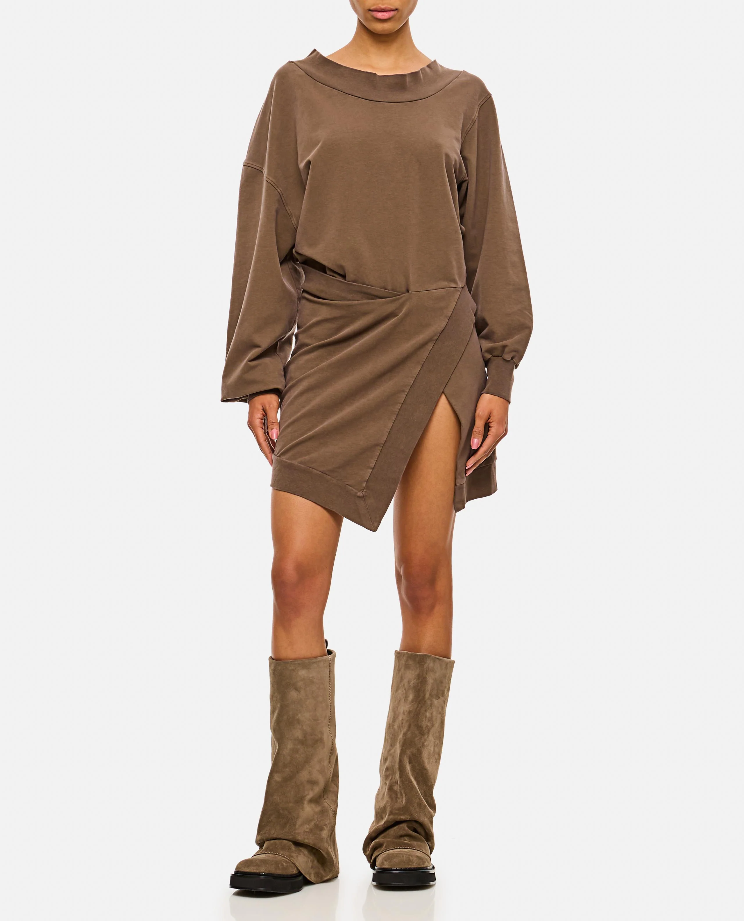 LIGHT AMERICAN FLEECE MINI DRESS - Image 2