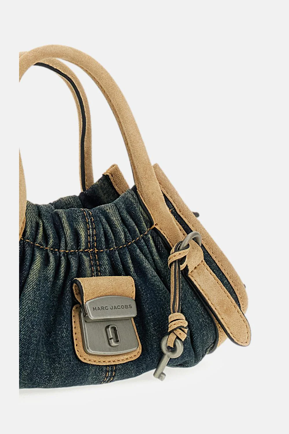 THE DENIM SUEDE CRISTINA SMALL SATCHEL - Image 3