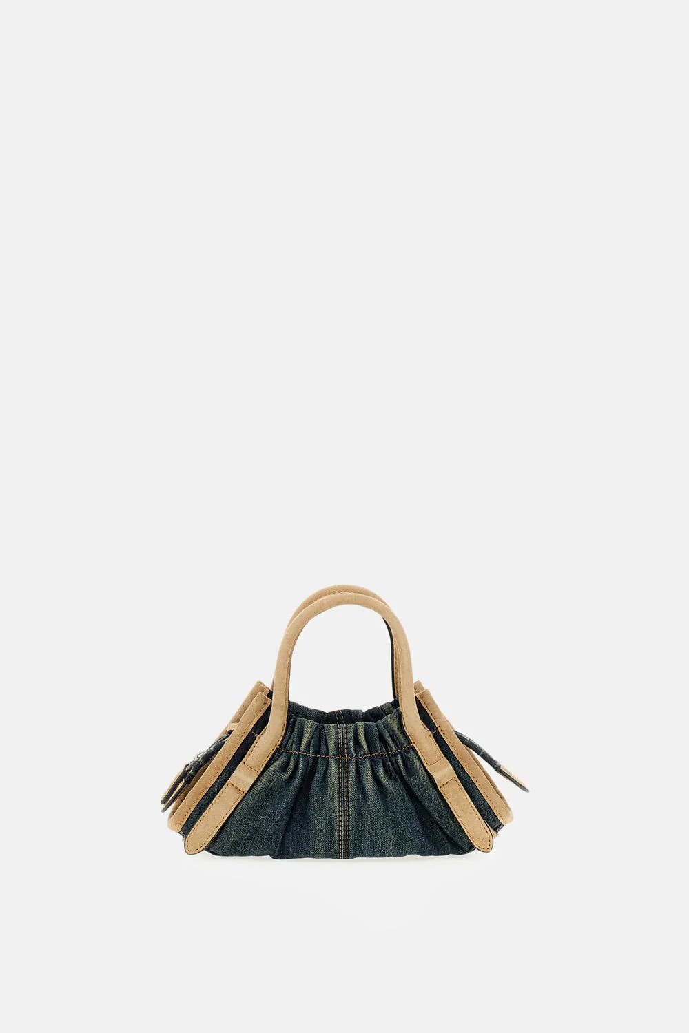 THE DENIM SUEDE CRISTINA SMALL SATCHEL - Image 4