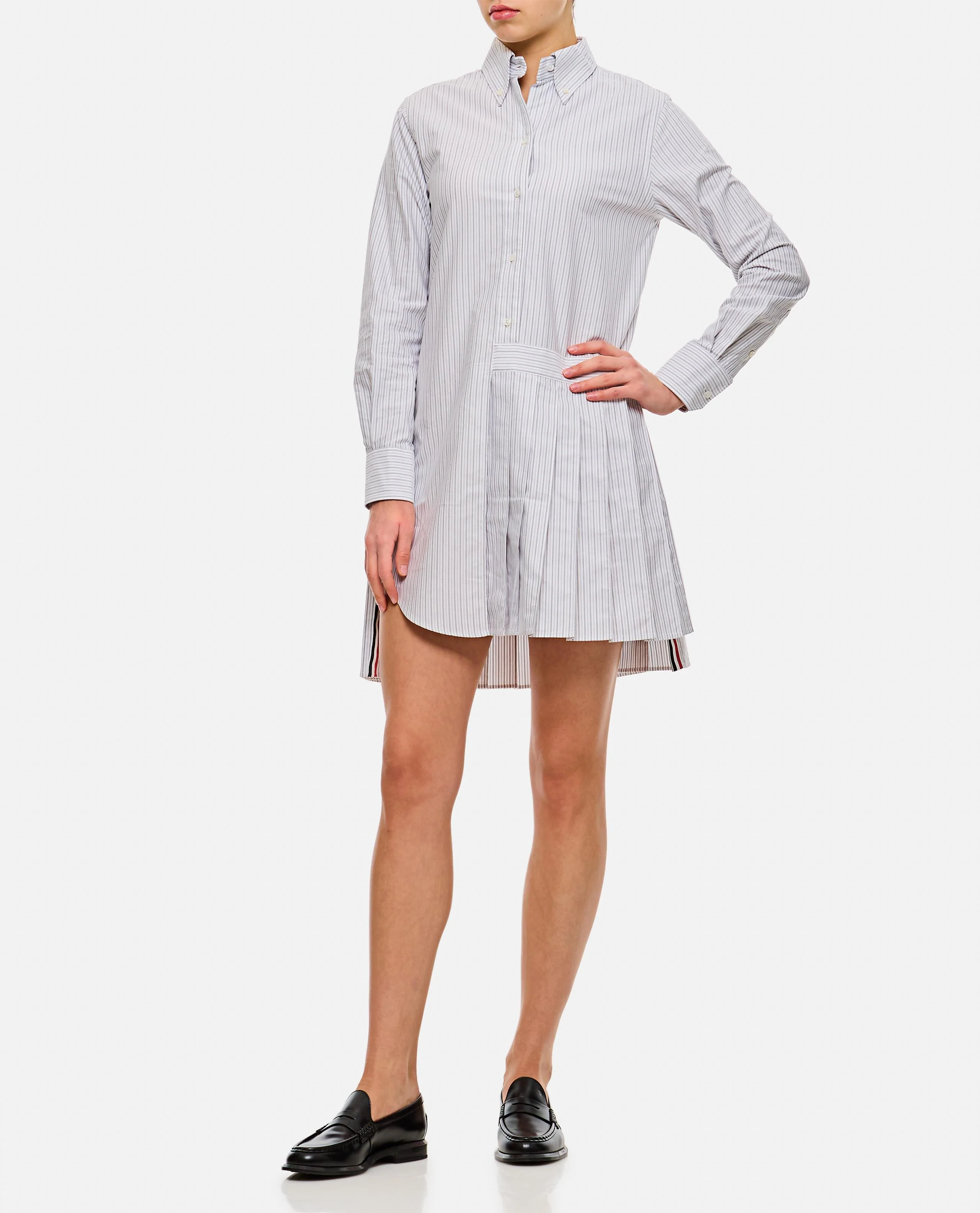 ABITO A CAMICIA A RIGHE OXFORD OVERSIZE - Image 2