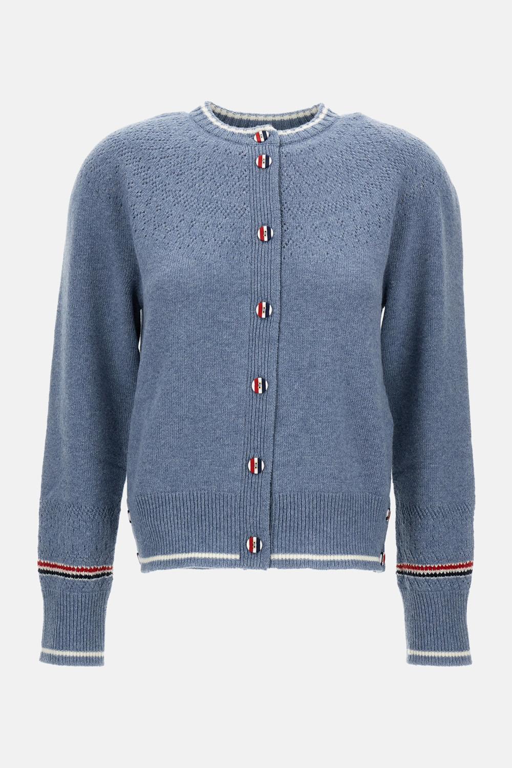 CARDIGAN GIROCOLLO IN LANA