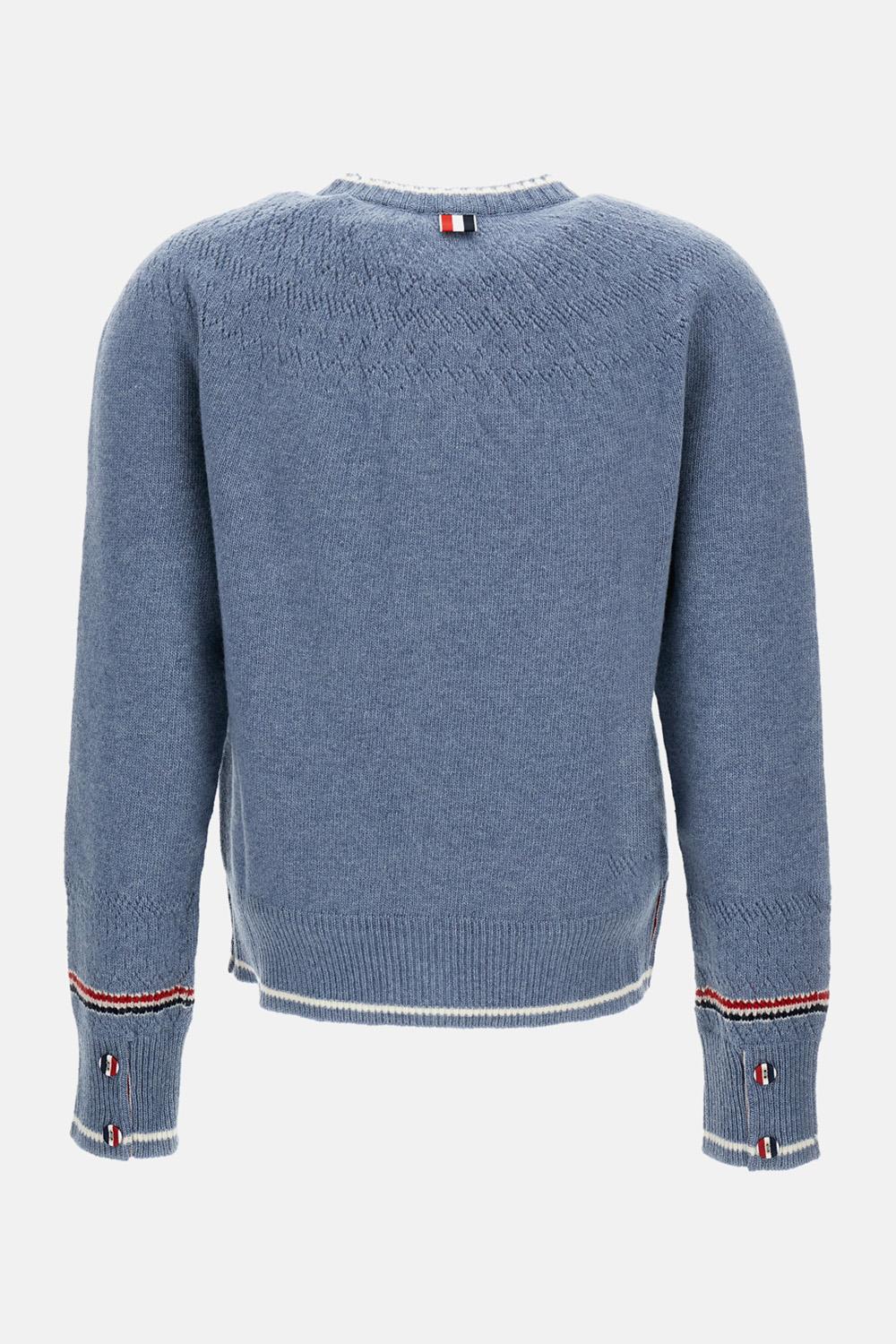 CARDIGAN GIROCOLLO IN LANA - Image 2