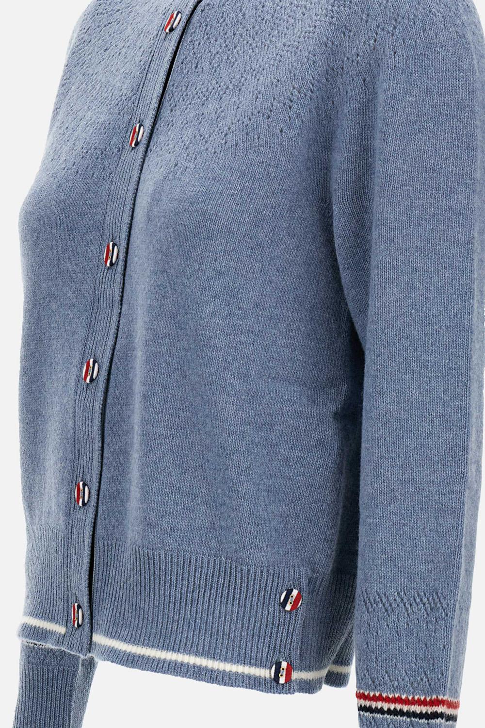 CARDIGAN GIROCOLLO IN LANA - Image 3