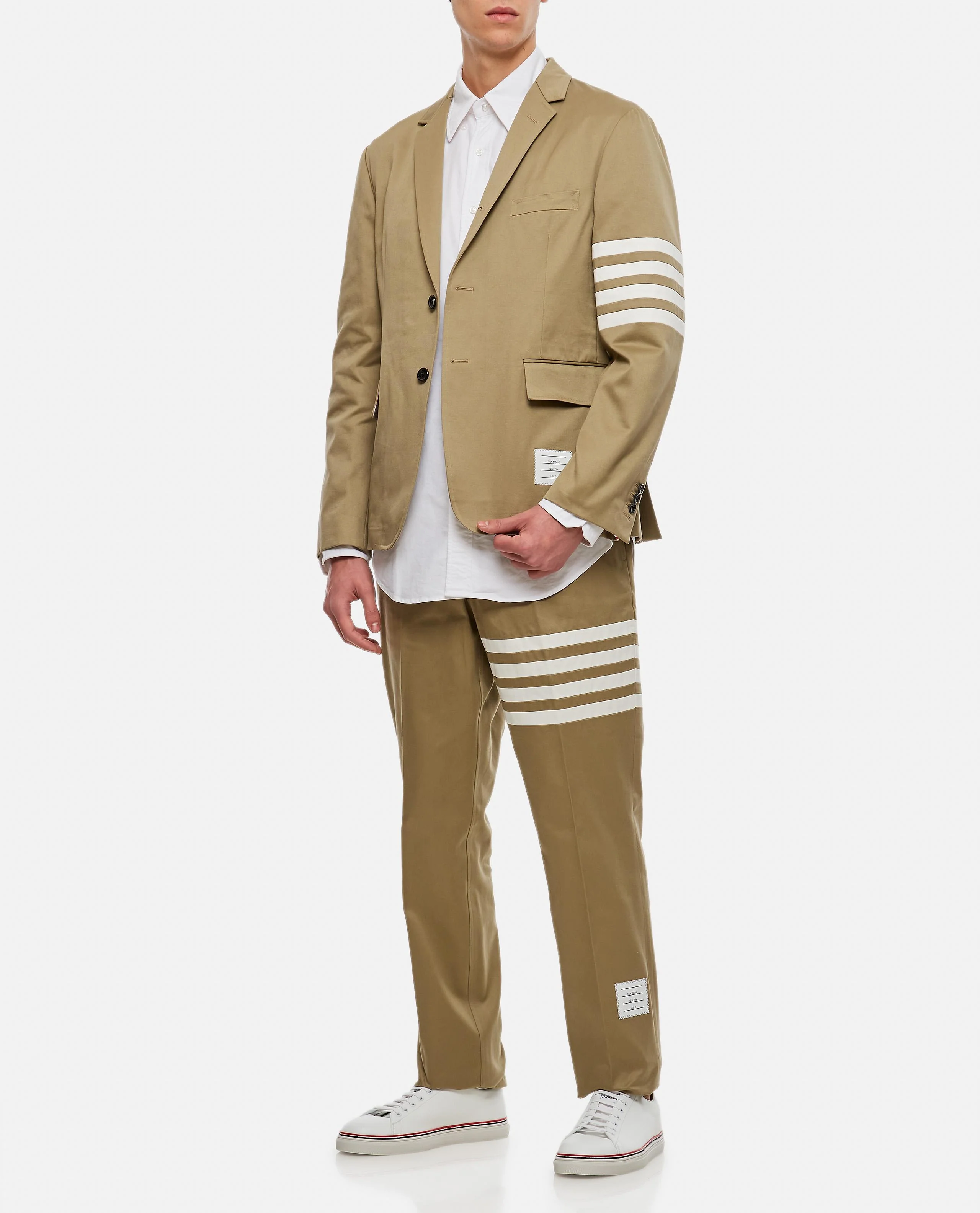 GIACCA SPORTIVA CLASSICA 4 BAR IN TWILL DI COTONE - Image 2