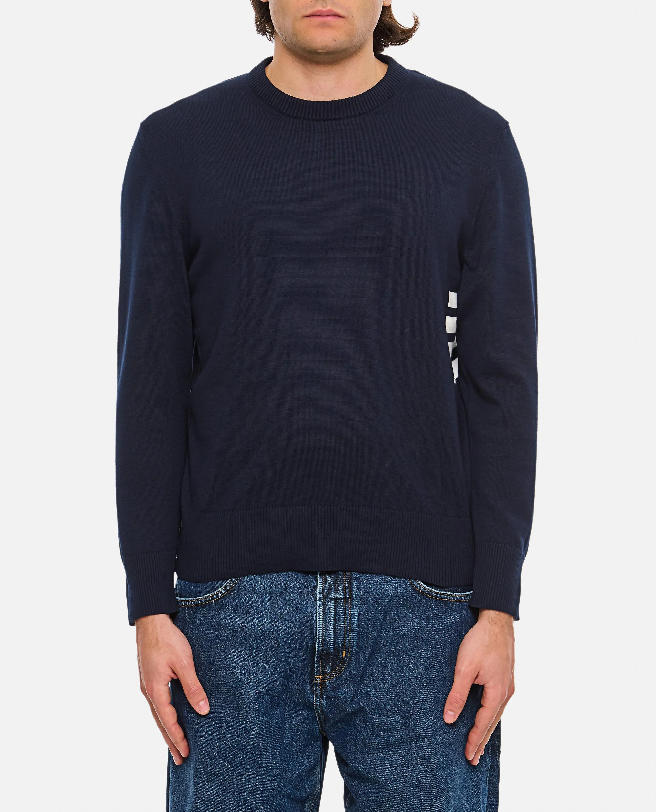 MAGLIONE GIROCOLLO 4 BAR STRIPE