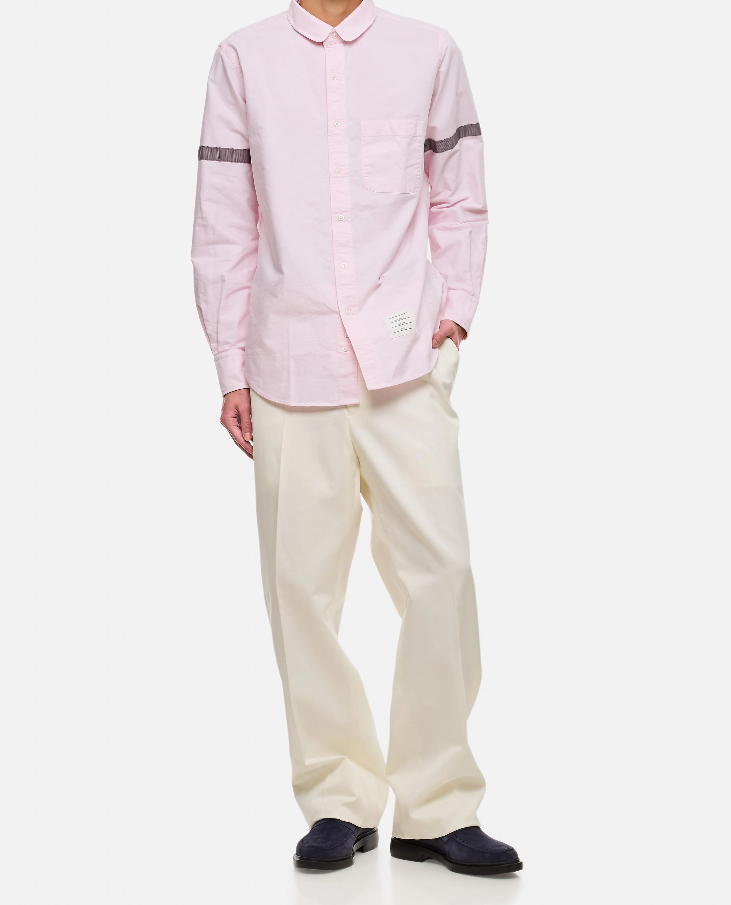 PANTALONE IN COTONE A VITA BASSA - Image 2
