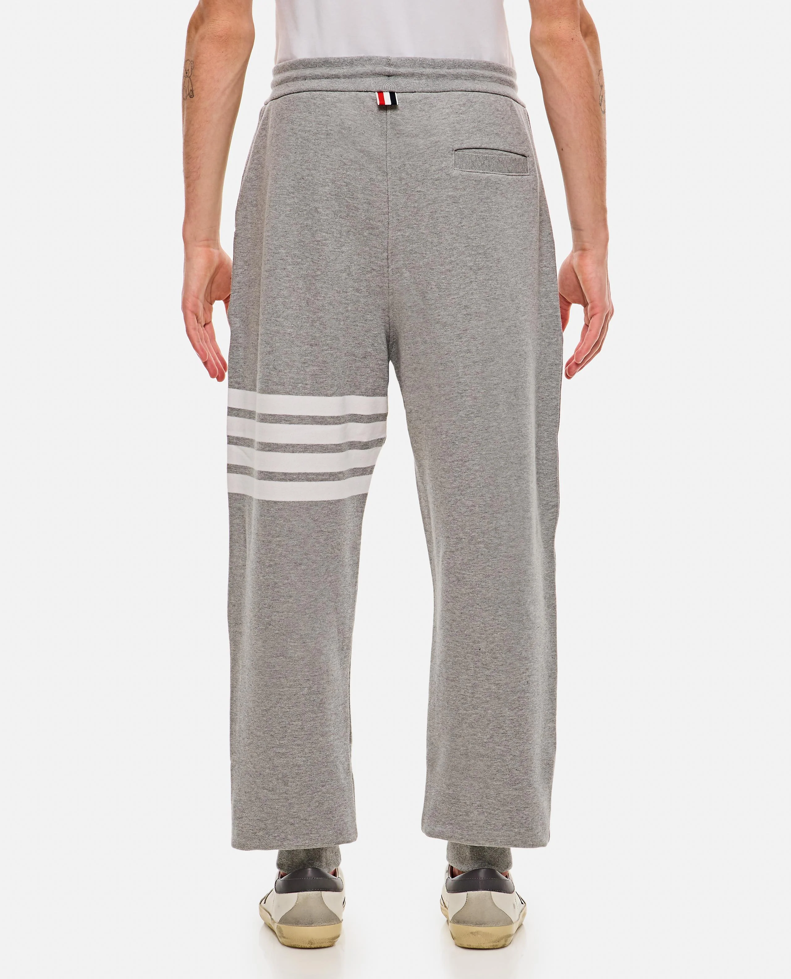PANTALONE IN FELPA CLASSICA LOOPBACK 4 BAR - Image 3