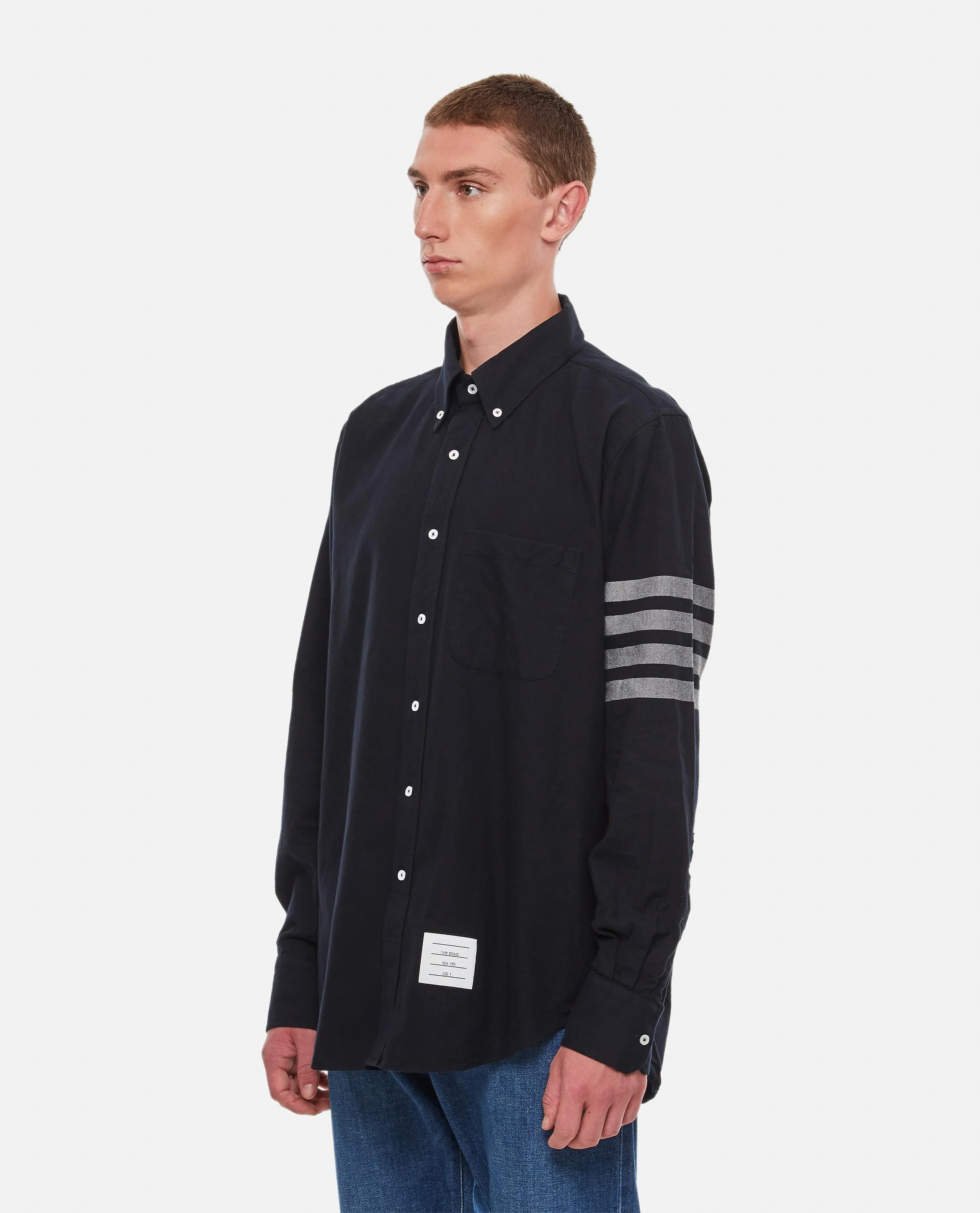 CAMICIA IN COTONE TONAL 4 BAR - Image 2