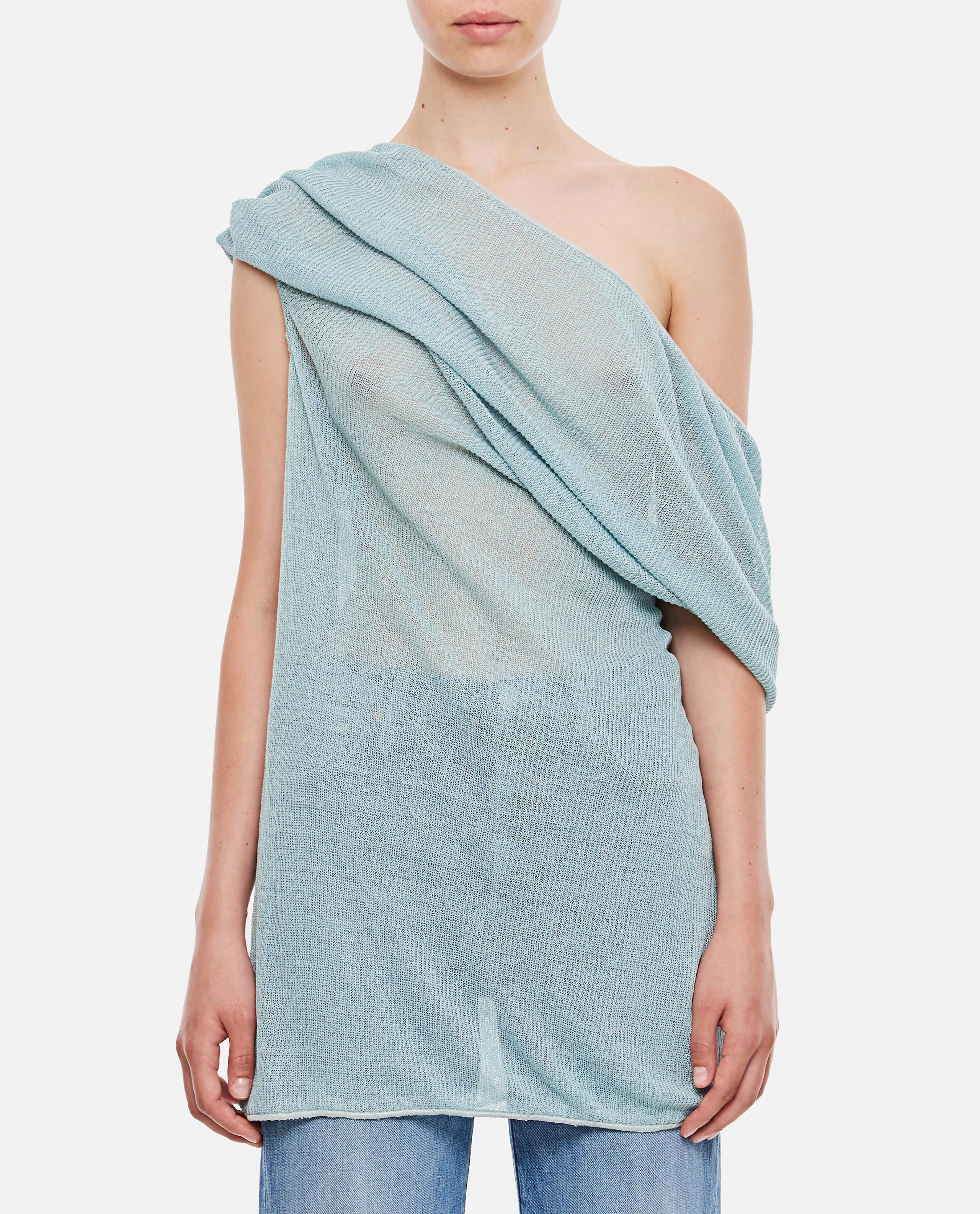 MEMBRANE LINEN DRAPED TOP